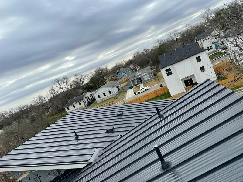 Standing seam metal roof panels with vents for Skylight Repair in Lochbuie